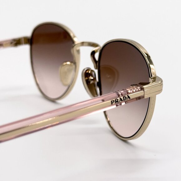 NEW PRADA SUNGLASSES PRB52S ZVN0A6 WOMEN GOLD PR B52S ZVN0A6, SPR B52 main image 7